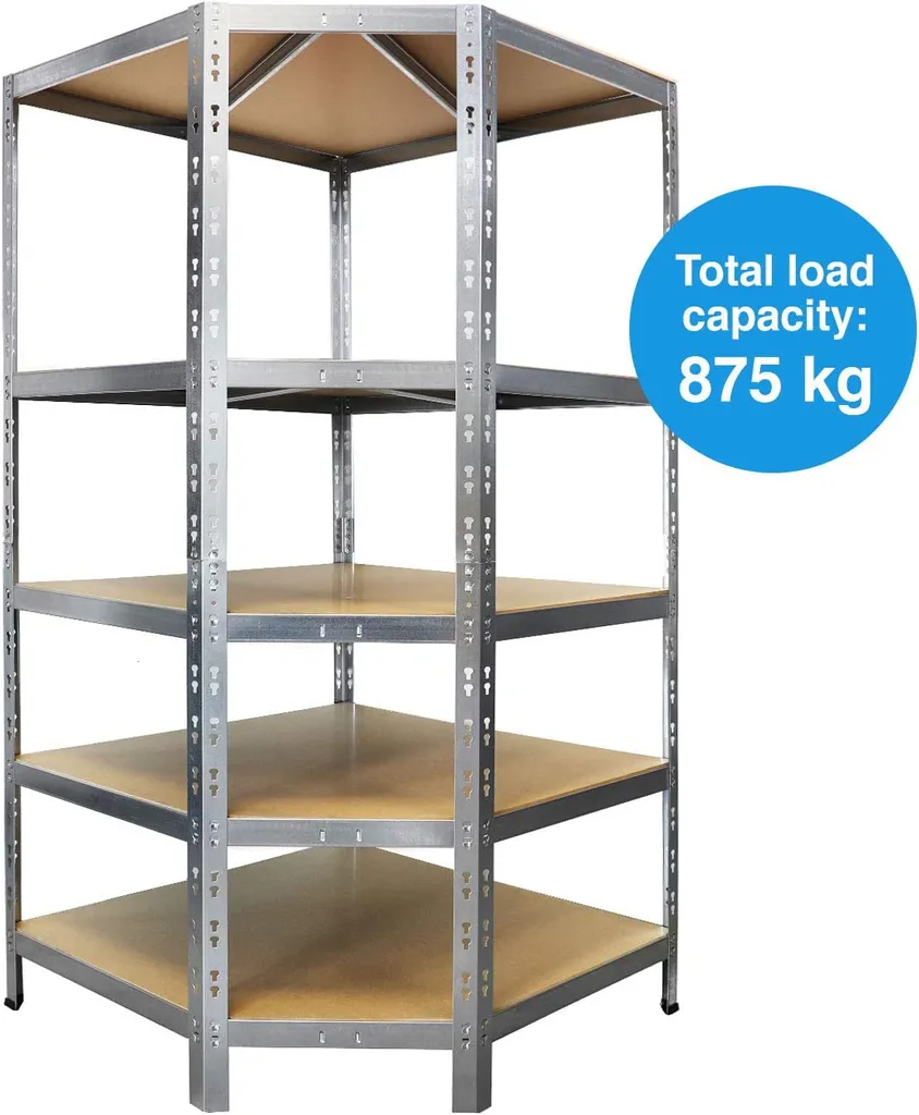 Floordirekt Eckregal Verzinkt 180 X 90 X 42 X 60 Cm 4 Floordirekt Eckregal Verzinkt 180 X 90 X 42 X 60 Cm – Bild 4