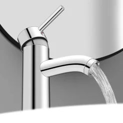 Puluomis Wasserhahn Waschtischarmatur Mit 2 Wasserline, Kaltes Und Heißes Waschamatur Für Waschbecken, Küche, Badezimmer, Einhandmischer Waschbeckenarmatur,Weiß Silber, -Garten- & Gewächshäuser Geschäft 8f4975547ff81b121e3b314a88f22687