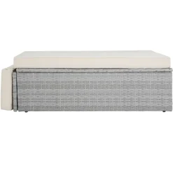 Tectake Rattan Lounge Korfu - Hellgrau -Garten- & Gewächshäuser Geschäft 8f50da1eab0bdfe1f6125f46672f3bc4