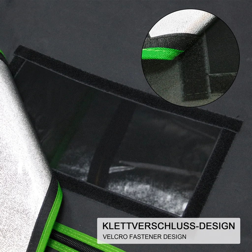 Mucola Gewächshaus Pflanzenzelt Growbox 120x60x180 Cm Schwarz Grün Indoor Pflanzenzelt Zuchtzelt Growroom Zuchtschrank Darkroom Grow Tent Frühbeet Zimmergewächshaus Growschrank 10 Mucola Gewächshaus Pflanzenzelt Growbox 120x60x180 Cm Schwarz Grün Indoor Pflanzenzelt Zuchtzelt Growroom Zuchtschrank Darkroom Grow Tent Frühbeet Zimmergewächshaus Growschrank – Bild 10