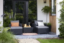 ALLIBERT By KETER Keter Allibert Gartenhocker California Grau -Garten- & Gewächshäuser Geschäft 8fc16645480df04ed1141f967951cadb