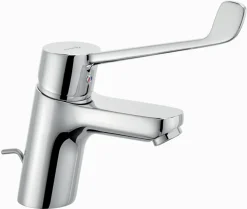 KLUDI PURE&EASY CARE Waschtisch-Einhebelmischer 70 Mit KLINIK HEBEL 180mm Chrom, 372870565