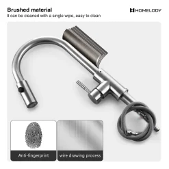 Homelody Küchenarmatur Mit 2 Strahlen Wasserhahn Küche Ausziehbar Spültischarmatur Edelstahl Armatur Küche Mit Brause Mischbatterie Küche Hochdruck Armatur -Garten- & Gewächshäuser Geschäft 901dfb8dd3d82095c0f3c6a859b3ca45
