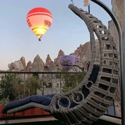 Yelkanat Capri Bodrum Garten Hängesessel Mit Gestell 120 Kg Indoor Outdoor Hängeschaukel (Cappuccino) -Garten- & Gewächshäuser Geschäft 903e98b7013ea17c609d4d2b7f0cde23