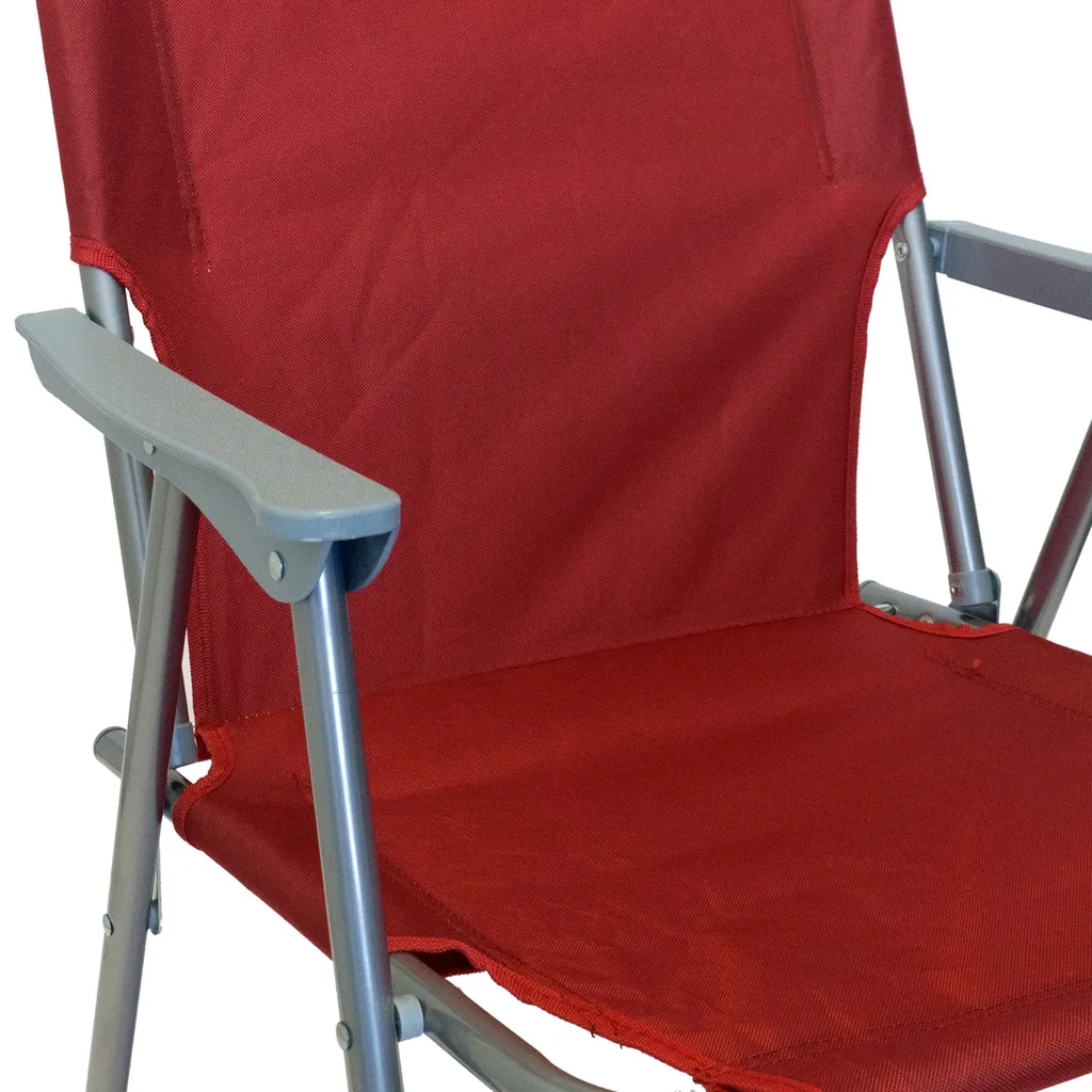 Wohaga 3tlg. Campingmöbel-Set Tisch 75x55cm + 2x Klappstuhl Rot 10 Wohaga 3tlg. Campingmöbel-Set Tisch 75x55cm + 2x Klappstuhl Rot – Bild 10