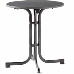 SIEGER Boulevard-Klapptisch, Ø 70x72 Cm, Eisengrau N05013