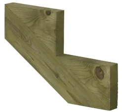 Projection Plus Treppenwange Für 2 Stufen Plus Massivholz Druckimprägniert 1 Stück