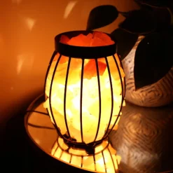 Heimtex GmbH Lamps Salzlampe - Metallkorb (Oval Round Top)