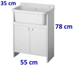 ADGO Set Spüle + Unterschrank Mit 2 Türen 55x35x78 Cm, Wirtschaftliche Senke Mit Schrank, Große Waschbecken, Zum Waschen, Arbeiten Im Garten,Tiefe Spülkammer, Siphon, Farbe Weiß (ohne Batterie) 6 ADGO Set Spüle + Unterschrank Mit 2 Türen 55x35x78 Cm, Wirtschaftliche Senke Mit Schrank, Große Waschbecken, Zum Waschen, Arbeiten Im Garten,Tiefe Spülkammer, Siphon, Farbe Weiß (ohne Batterie) -Garten- & Gewächshäuser Geschäft 90b4cd8c3c744a04d12d04c41a6f3001