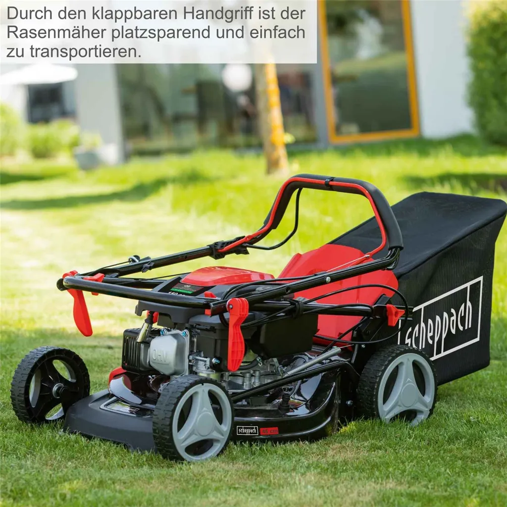 Scheppach MS161-46 Benzin Rasenmäher Benzinmäher 46cm Mäher Mit Radantrieb 6in1 5 Scheppach MS161-46 Benzin Rasenmäher Benzinmäher 46cm Mäher Mit Radantrieb 6in1 – Bild 5