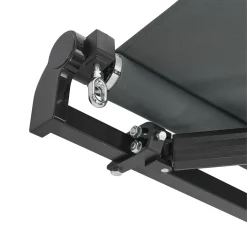 Juskys Markise 350 X 300 Cm - Beschattung Terrasse & Balkon - Gelenkarmmarkise Mit Kurbel & Halterung - Sonnenschutz Balkonmarkise Gelenkmarkise Grau -Garten- & Gewächshäuser Geschäft 90e5c93b5ee4aa504bac216ccac6430b