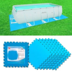 Bestway PE Poolmatten Schutzboden 9er Pack 50 X 50 Cm Blau -Garten- & Gewächshäuser Geschäft 9105906e0bce41069777bbc958455fbc