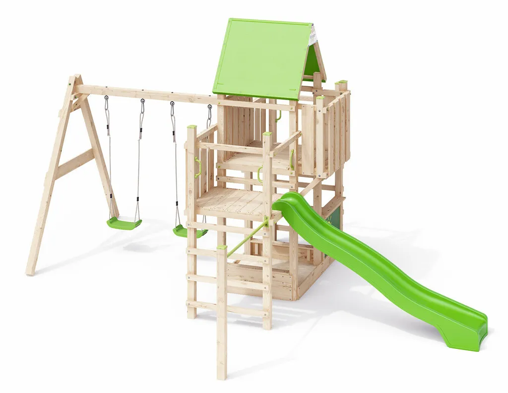 MONSTERSPASS Kadabra Spielturm Kletterturm Schaukel Sandkasten Maltafel XXL Rutsche 4 MONSTERSPASS Kadabra Spielturm Kletterturm Schaukel Sandkasten Maltafel XXL Rutsche – Bild 4