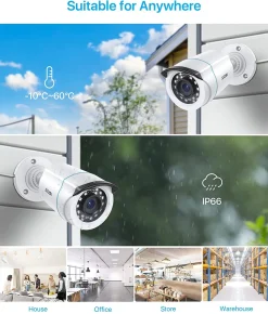 ZOSI 8CH 1080P Full HD DVR Mit 1TB HDD Und 6X2MP Außen Überwachungskamera Sicherheit Set, H.265+, 20M IR Nachtsicht 13 ZOSI 8CH 1080P Full HD DVR Mit 1TB HDD Und 6X2MP Außen Überwachungskamera Sicherheit Set, H.265+, 20M IR Nachtsicht -Garten- & Gewächshäuser Geschäft 915b12fdbe75363fb3264ec5ed13569b 1