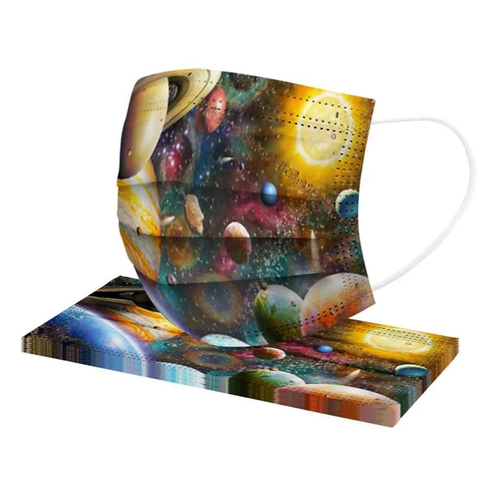 Qiangzhipow 50 Stück Einweg-Gesichtsmaske Für Kinder Atmungsaktiv Kosmische Galaxie Schutzmask Winddichte Mundschutz Sternenklarer Himmel Schülermaske 6 Qiangzhipow 50 Stück Einweg-Gesichtsmaske Für Kinder Atmungsaktiv Kosmische Galaxie Schutzmask Winddichte Mundschutz Sternenklarer Himmel Schülermaske – Bild 6