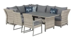 Primaster Dining Lounge Möbelset Tulum Inkl. Allwetter Kissen