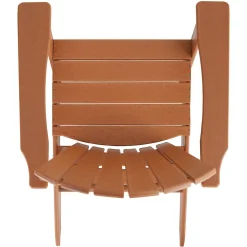 Tectake 2er Set Gartenstuhl Mit Fußablage Im Adirondack-Design - Braun -Garten- & Gewächshäuser Geschäft 918249ed3b73618e903a8afc8419d984