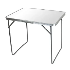 Wohaga Klapptisch "Zandvoort" Aluminium 80x60x70cm Weiß