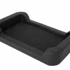 Orthopädisches Kunstleder Hundebett TRIUMPH Bett Sofa Schlafplatz Sofa HobbyDog - Größe: XXL Farbe: Schwarz