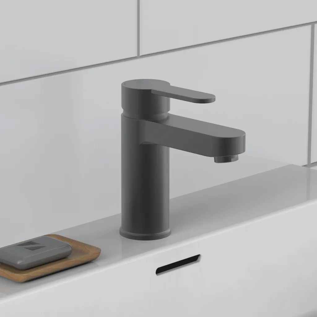 Schütte SCHÜTTE Waschtischarmatur ELEPHANT Mit Ablaufgarnitur, Wasserhahn Bad Mit Pop Up, Graphit Matt 8 Schütte SCHÜTTE Waschtischarmatur ELEPHANT Mit Ablaufgarnitur, Wasserhahn Bad Mit Pop Up, Graphit Matt – Bild 8