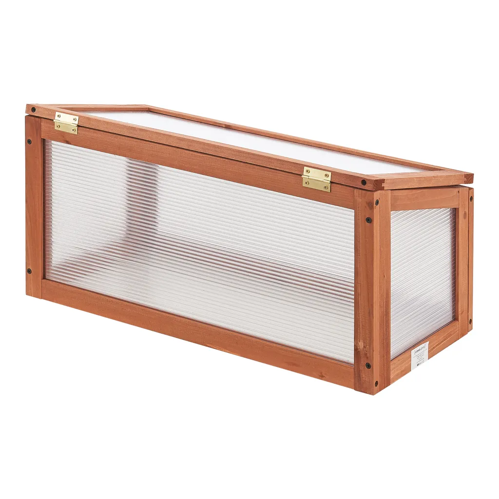 Casa.pro Frühbeet Laarbeek Mini Gewächshaus Aus Holz 60 X 30 Cm Frühbeetkasten Pflanzenbeet Kiefernholz Polycarbonat 6 Casa.pro Frühbeet Laarbeek Mini Gewächshaus Aus Holz 60 X 30 Cm Frühbeetkasten Pflanzenbeet Kiefernholz Polycarbonat – Bild 6