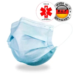 BLF Protection GmbH 3-lagige Medizinische Gesichtsmaske Typ II R Von BLF Protection, Blau