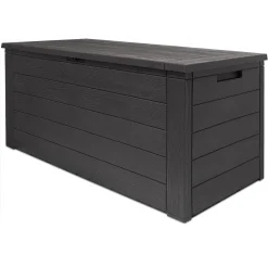 Deubois Aufbewahrungsbox Anthrazit 120 X 46 X 57cm - Außenbereich - Geeignet Für Terrasse, Balkon Und Garten