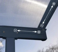 Palram-Canopia Aluminium Terrassenüberdachung Mit Doppelstegplatten "Sierra" Anthrazit 230 X 230 Cm 12 Palram-Canopia Aluminium Terrassenüberdachung Mit Doppelstegplatten "Sierra" Anthrazit 230 X 230 Cm -Garten- & Gewächshäuser Geschäft 922fd06dc51cabea7b26e8a05a04a785