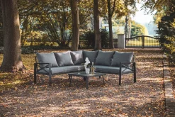 Greemotion Lounge-Set Amsterdam, Stahl, Grau -Garten- & Gewächshäuser Geschäft 925118f94e3793faa149810e78027a2c