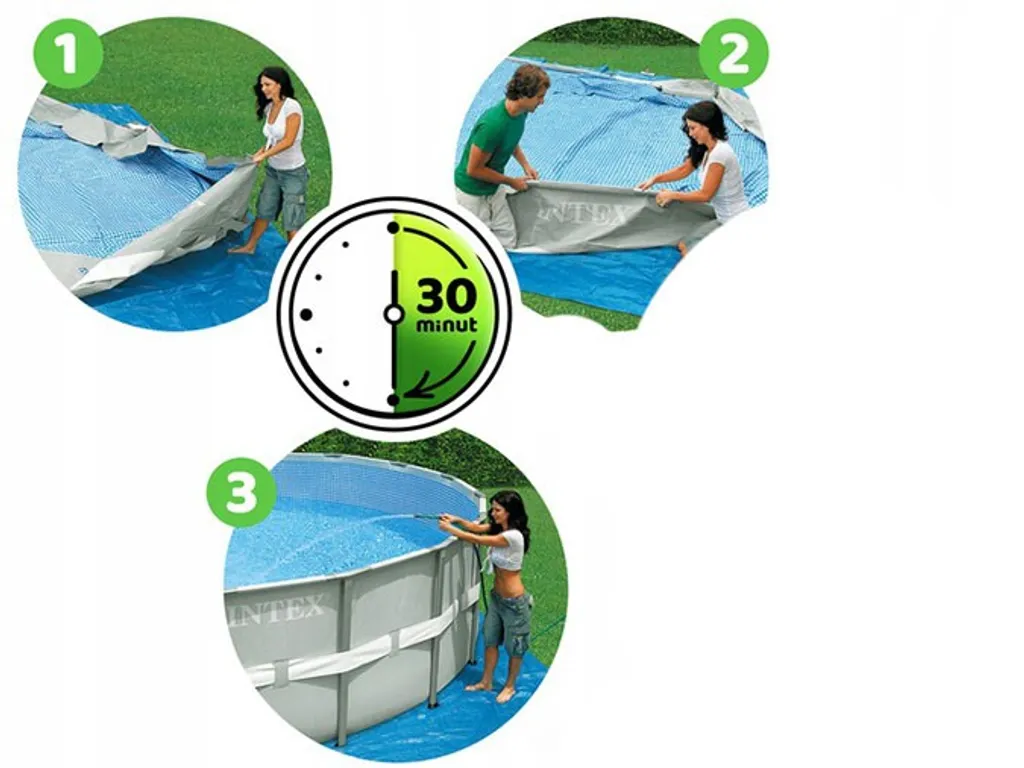 Intex PrismFrame, 4485 L, Gerahmter Pool, Erwachsener & Kind, Grau, 20,1 Kg 17 Intex PrismFrame, 4485 L, Gerahmter Pool, Erwachsener & Kind, Grau, 20,1 Kg – Bild 17