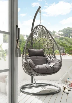 Destiny Coco Drop Hängesessel Polyrattan Hängekorb Hängestuhl Hängekorb Schaukel