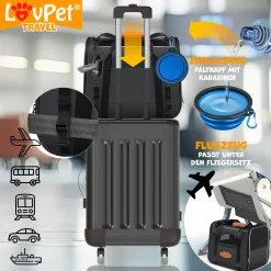 LOVPET® Hundebox Hundetasche Transportbox 2in1 Hunde & Katzentasche Hundetransportbox Inkl. Pet-Kissen + 3x Beutelrollen + Napf 44x31x36xm Transporttasche Für Haustiere, Haustiertransportbox, Farbe:Anthrazit 19 LOVPET® Hundebox Hundetasche Transportbox 2in1 Hunde & Katzentasche Hundetransportbox Inkl. Pet-Kissen + 3x Beutelrollen + Napf 44x31x36xm Transporttasche Für Haustiere, Haustiertransportbox, Farbe:Anthrazit -Garten- & Gewächshäuser Geschäft 92988b4a8fde781bdc3feba5ecaf7b10