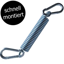 Riijk Hängesessel Schwingfeder Mit 2 Starken Karabiner-Haken