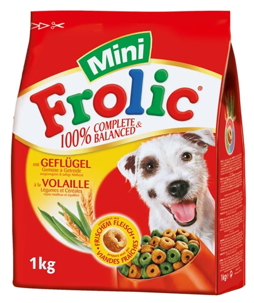 Frolic Mini Mit Geflügel, Gemüse & Getreide (1 Kg) 1 Frolic Mini Mit Geflügel, Gemüse & Getreide (1 Kg)