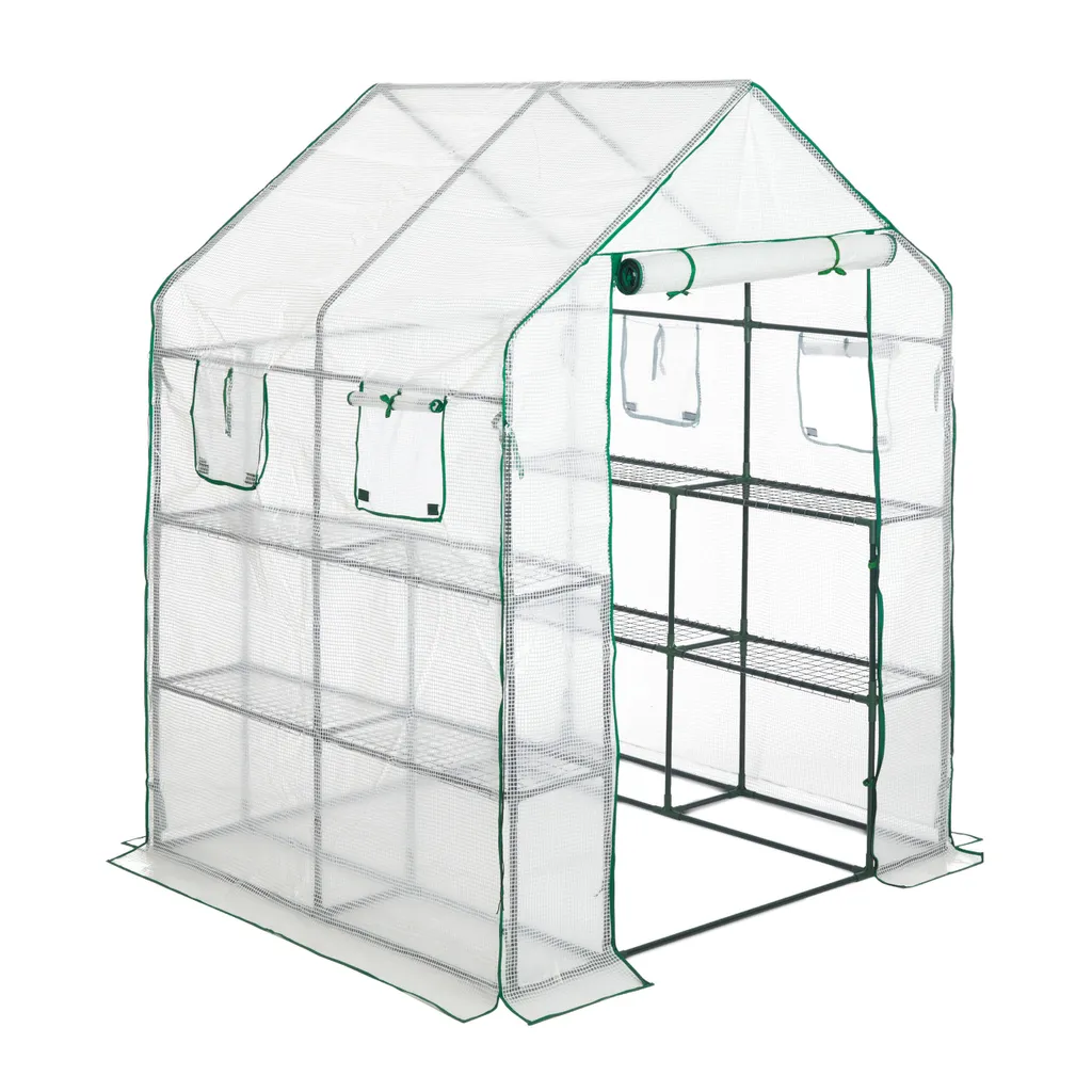 Relaxdays Begehbares Gewächshaus Mit 4 Fenstern 10 Relaxdays Begehbares Gewächshaus Mit 4 Fenstern – Bild 10