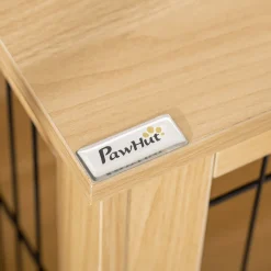 PawHut Hundekäfig Aus Holz Transportbox Mit Tischoberfläche Erhöhtes Design Hundebox Transportkäfig Innen Zuhause Tierkäfig Haustier Natur 81 X 58,5 X 76 Cm 16 PawHut Hundekäfig Aus Holz Transportbox Mit Tischoberfläche Erhöhtes Design Hundebox Transportkäfig Innen Zuhause Tierkäfig Haustier Natur 81 X 58,5 X 76 Cm -Garten- & Gewächshäuser Geschäft 9336487a8f294540b88c2c69323a864c
