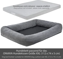 ONVAYA® Hundebett Passend Für Hundekissen | Größe XXL | 132 X 94 X 18 Cm 10 ONVAYA® Hundebett Passend Für Hundekissen | Größe XXL | 132 X 94 X 18 Cm -Garten- & Gewächshäuser Geschäft 934b74a7929a77f4633960de5ff522c2