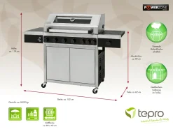 Tepro Edelstahl Gasgrill Keansburg 6 Special Edition, 6-Brenner Inkl. Powerzone Plus Infrarot-Backburner Plus Infrarotseitenbrenner 29 Tepro Edelstahl Gasgrill Keansburg 6 Special Edition, 6-Brenner Inkl. Powerzone Plus Infrarot-Backburner Plus Infrarotseitenbrenner -Garten- & Gewächshäuser Geschäft 934d47544052b9b2169ca272c2ef2710