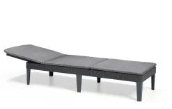 ALLIBERT By KETER Allibert Sunlounger Liege Jaipur Inkl. Auflage, Farbe Graphit/Grau -Garten- & Gewächshäuser Geschäft 935211d5d991b0ba4cedd0debfab0e5e