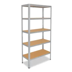 Shelfplaza® HOME 180x90x40cm Schwerlastregal Verzinkt / Metallregal Mit 5 Böden / Als Kellerregal, Garagenregal, Werkstattregal Oder Lagerregal / Steckregal Metall Mit 175kg Tragkraft