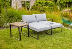 Greemotion Lounge-Set Madrid, Mit Holzbestandteilen