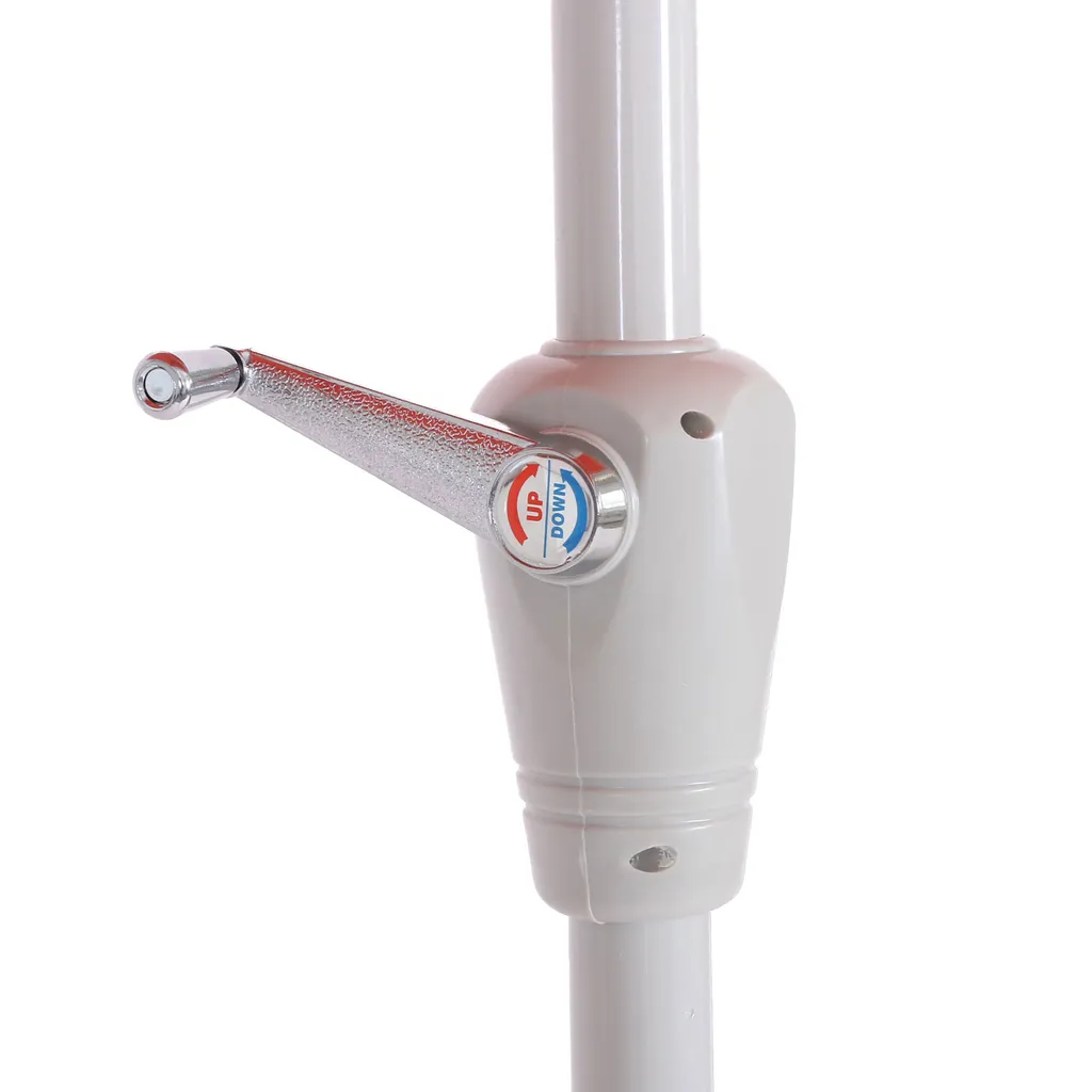 Mendler Sonnenschirm Castellammare, Gartenschirm, 2x3m Rechteckig Neigbar, Polyester/Alu 4,5kg Creme 5 Mendler Sonnenschirm Castellammare, Gartenschirm, 2x3m Rechteckig Neigbar, Polyester/Alu 4,5kg Creme – Bild 5