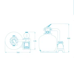 Bestway Sandfilterpumpe Flowclear 8327 L/h -Garten- & Gewächshäuser Geschäft 93b28cd0b91104fd557a423e3220b5fb