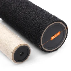 FEANDREA Großer Kratzbaum, M Katzenbaum, Mit Höhle, Hängematte, Plüschplattform, Tunnel, Sisalstämme, Kratzbrett, 50 X 50 X 141 Cm, Hellgrau-schwarz PCT02W -Garten- & Gewächshäuser Geschäft 93e955f9fffce8846a71cd182cc179d2