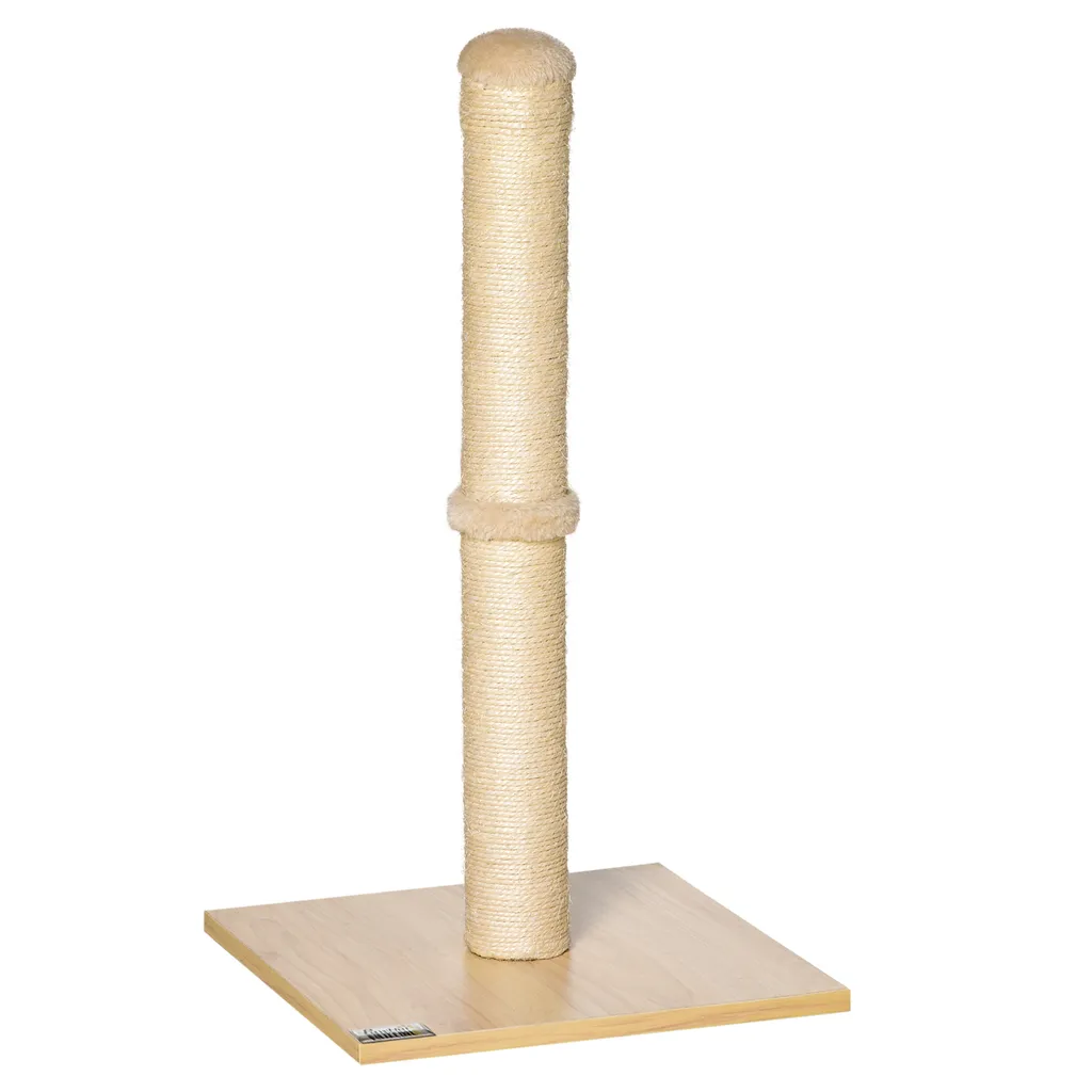 PawHut Kratzstamm Für Katzen Kratzsäule Aus Sisal Stabiler Kratzbaum Kratz Spielzeug Katze Mit Ball 60 Cm Spanplatte Sisal Beige+Eiche 34 X 34 X 60 Cm 1 PawHut Kratzstamm Für Katzen Kratzsäule Aus Sisal Stabiler Kratzbaum Kratz Spielzeug Katze Mit Ball 60 Cm Spanplatte Sisal Beige+Eiche 34 X 34 X 60 Cm