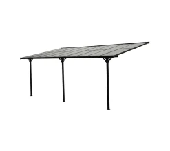 Westmann Aluminium Terassenüberdachung Mit Doppelstegplatten "Bruce" Schwarz 556 X 300 X 225-270 Cm (L X B X H) -Garten- & Gewächshäuser Geschäft 941048153d598660596e698f7ab7702f