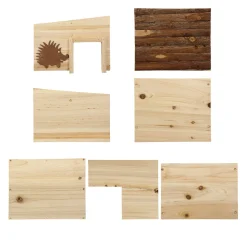 ProGarden Igelhaus Holz Mit Baumrinde 34x28x22 Cm -Garten- & Gewächshäuser Geschäft 945be2063ec9b2b6228eb3d4a8f59d21