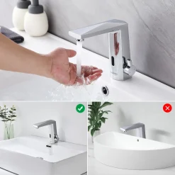 Lonheo Infrarot Sensor Wasserhahn Waschtischarmatur Automatik Waschbecken Einhebelmischer Mischbatterie -Garten- & Gewächshäuser Geschäft 94b5031a813cfc8fad3df43deb227457
