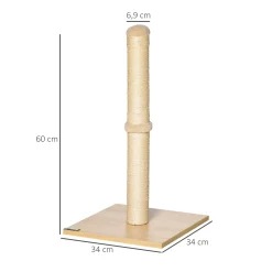PawHut Kratzstamm Für Katzen Kratzsäule Aus Sisal Stabiler Kratzbaum Kratz Spielzeug Katze Mit Ball 60 Cm Spanplatte Sisal Beige+Eiche 34 X 34 X 60 Cm 11 PawHut Kratzstamm Für Katzen Kratzsäule Aus Sisal Stabiler Kratzbaum Kratz Spielzeug Katze Mit Ball 60 Cm Spanplatte Sisal Beige+Eiche 34 X 34 X 60 Cm -Garten- & Gewächshäuser Geschäft 94e5d04f296a8cb102c826571d803bac