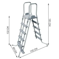 Bestway Flowclear 4-stufige Sicherheitsleiter 132 Cm -Garten- & Gewächshäuser Geschäft 94e872a4688affbbe589b902b0ba9b71